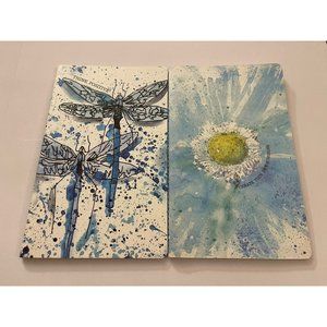 Set Of 2 Primitives By Katy Notebooks Journals Notes Firefly Flowers OC18